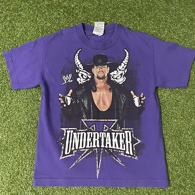 Vintage Authentic WWE 2007 Undertaker Phenom T Shirt Size Youth M Medium Purple • £24.10
