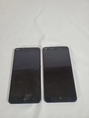 Lot Of 2 ZTE Blade X Max - Z983 - 32 GB (Cricket Wireless) Android For Parts  • $29.99