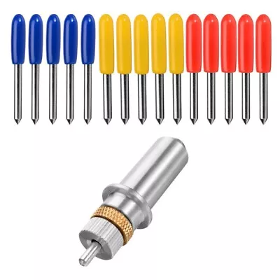 15pcs 30/45/60 Degrees Vinyl Cutter Plotter Roland Blades+Roland Blade Holder US • $11.66