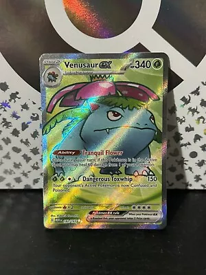 Pokémon TCG Venusaur Ex Scarlet & Violet-151 182/165 Holo Ultra Rare NM/M • $15