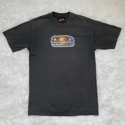 Vintage 90's World Industries Skate Skateboard T Shirt Flame Boy Battle Medium • $59.99