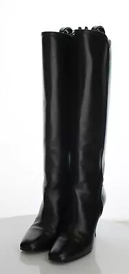 36-32 $1750 Women's Sz 38 M Saint Laurent Jane Monogram Leather Boots  • $239.99