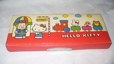 Vintage 1976 Sanrio Hello Kitty Puffy Pencilcase Pencil Case • $44.99