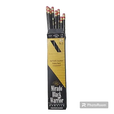 MIRADO Black Warrior Vintage Pencils No. 2 1 Box Of 8ct NOS Item No.02254 • $16.99