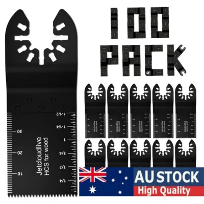 $11.51 • Buy 100X 34mm Oscillating Saw Blades Multi Tool Blade Metal Wood Cutter Dewalt