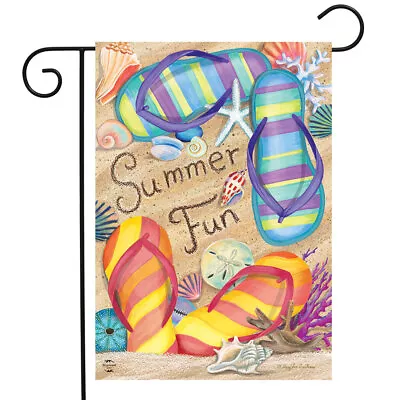 Summer Fun Double Sided Garden Flag 18  X 12.5  Briarwood Lane • $9.99