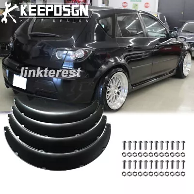 For Mazda Mazdaspeed 3 Fender Flares Body Kits Wide Extra Wheel Cover Protect • $69.11