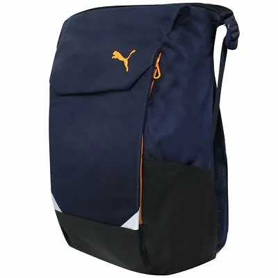$80.50 • Buy Puma Adjustable Strap Navy Blue Unisex Logo Backpack 075831 02