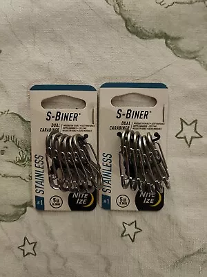 Nite Ize 6-Pack S-Biner Stainless Steel Dual Carabiner #1 - Stainless (2-Pack) • $24