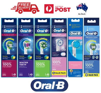 $5.98 • Buy Genuine Braun Oral B Replacement Electric Toothbrush Heads Refills | AU Stock