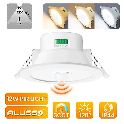 88-100mm Cutout  PIR Led Recessed Ceiling Lihgts Color Changeable 12W Downlight • £9.99