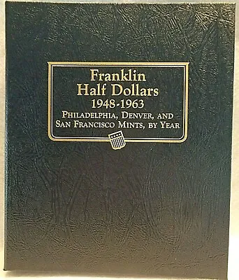 Whitman Classic Album Franklin Half Dollars 1948-1963 New #9126   • $28.40