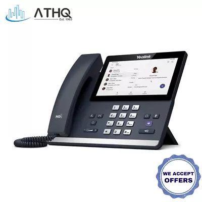 Yealink MP56 Teams Edition Desk Phone Bluetooth VoIP Wi-Fi Corded Phone • $269