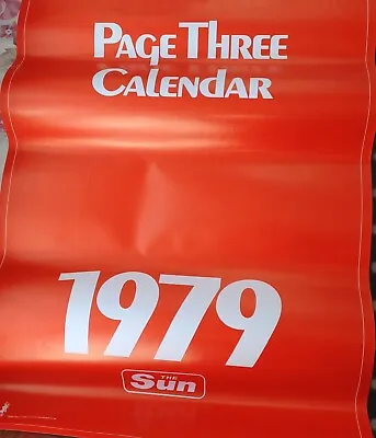 The Sun 1979 Page 3 Calendar Excellent Condition • £20