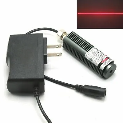 Locator 650nm 200mW Red Focusable Line Laser Diode Module 25x75mm 12V Adapter • £32.28