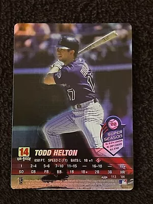 2004 MLB Showdown Todd Helton Super Season Trading Deadline FOIL #113 Rockies • $10