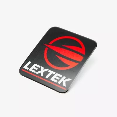 Right Exhaust Logo 40.00mm X 47.20mm Exhaust Lextek Badge Sticker Metal Black • $8.73