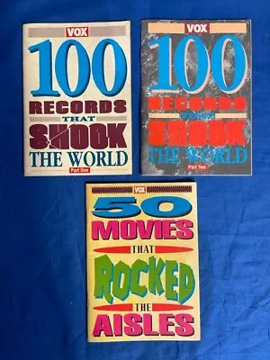 £9.99 • Buy VOX Magazine - 100 Records / Movies That Shook/ Rocked The World     3 Booklets