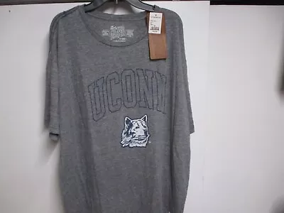 Uconn Huskies Mens  Retro Brand  Short Sleeve T Shirt (xl) Nwt Gray Husky Head • $14.99