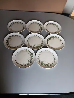 8 Vintage Boonton Ware Somerset Melamine Dinner Plates Leaves 6103 -9 7/8  • $38.24