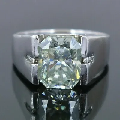 Radiant Cut Lab Created Diamond Men's Wedding & Engagement 925 Silver Gift Ring • $119