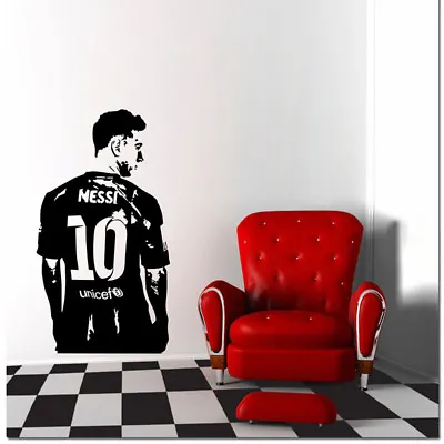 £18.59 • Buy Cool Messi Wall Sticker Removable Football Fans Room Decal Home Decor Poster PVC