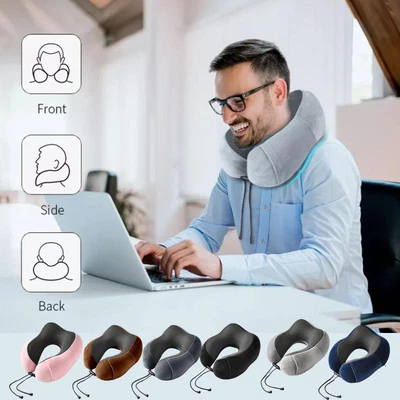 $24.01 • Buy U Shaped Memory Foam Neck Pillows Soft Slow Rebound 4J0D Space Pillow P2A9