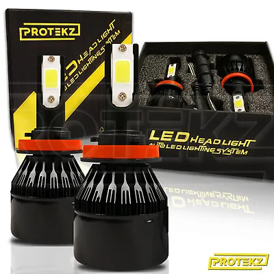 LED Fog Light Kit Protekz H8 6000K Bulbs For 2011-2016 Mini COOPER COUNTRYMAN • $57.48