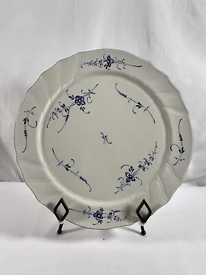 Villeroy & Boch Vieux Luxembourg Round Serving Plate 13” White Blue Floral • $39.11