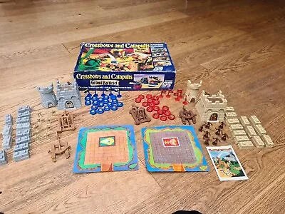 CROSSBOWS AND CATAPULTS GRAND BATTLESET BOARD GAME ACTION GT 1983 Complete Boxed • £125