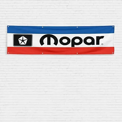 For Mopar Enthusiast 2x8 Ft Flag Auto Parts Garage Wall Decor Racing Banner • $17.99