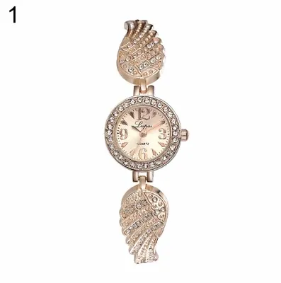 £6.99 • Buy Ladies Womens Bracelet Watches Wrist Watch Analogue Rhinestone Gift Gold Silver 