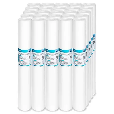 1-25PK Sediment Whole House Water Filter Cartridges - 20 X2.5  1/5/10/20 Micron • $19.54