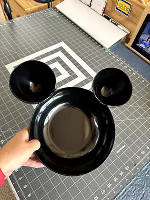 Zak! Designs Mickey Mouse Head/Ears Chip And Dip Bowl 8 Inches Big • $15