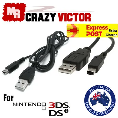 USB Charger Charging Cable For Nintendo 3DS XL  3DS  2DS  NDSi  DSi XL LL AU • $3.95