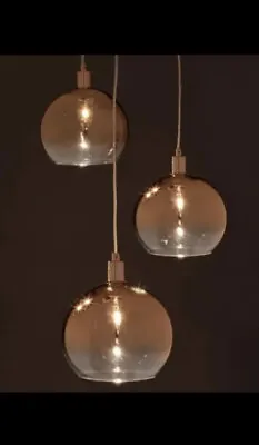 £20 • Buy Haven Ombré 3 Light Cluster Pendant, Lighting, Dining Room, Gold/Bronze