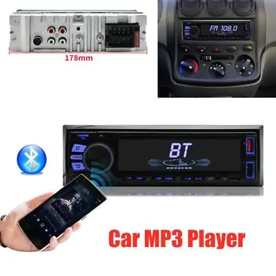 Single Din Car FM Radio MP3 Player Bluetooth Hands-free Call AUX USBUniversal  • $34.19