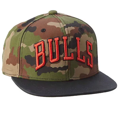 Adidas Originals Ladies Men's NBA Chicago Bulls Snapback Trucker Cap Camouflage • £35.08