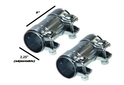 VW Dual Clip Muffler Exhaust Clamp Set Of Two 2.25 Inch • $33.02