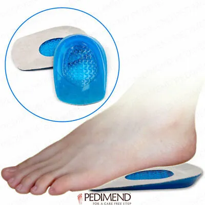 PEDIMEND U-Shaped Silicone Gel Heel Cup Metatarsal Pain Relief Arch Support - UK • £6.99