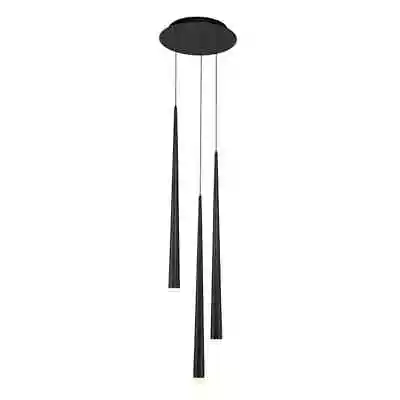 CASCADE Black ROUND LED MULTI-LIGHT PENDANT BY MODERN FORMS RETAIL: $879 • $425