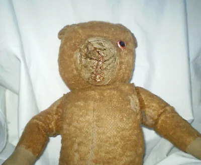 £461.57 • Buy  Antique Teddy Bear Old Straw A Growling Bear 