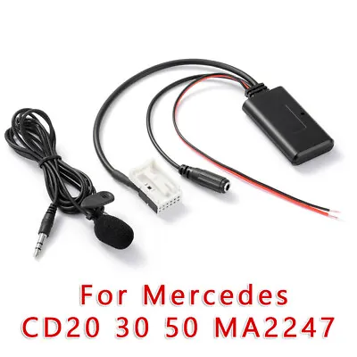 Bluetooth Audio Adapter Aux Cable W/ MIC Kit For Mercedes W245 W203 W209 W164 • $15.25