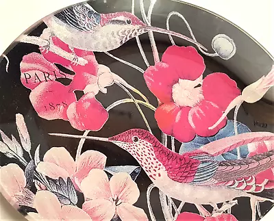 Michel Designworks Glass Oval Dish Birds Flowers Paris 1878 Soap Candy Floral • $9.99