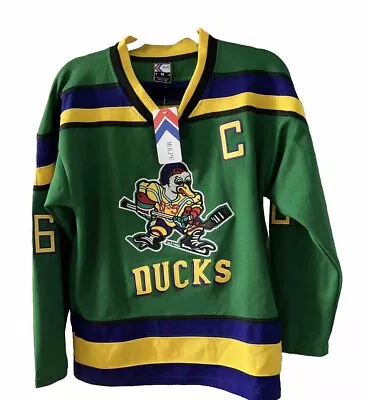 Greg Goldberg Mighty Ducks #33 Headgear Classics Movie Authentic Hockey Jersey M • $85