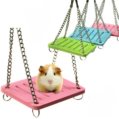 £2.65 • Buy Pet Hamster Hanging Swing Bed Rats Parrot Small Birds Exercise Play Toy Animal
