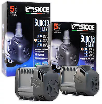 Sicce Syncra Pump Silent Aquarium Protein Skimmer Fresh Water Marine Fish Tank • £23.70