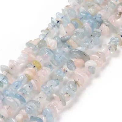 5Strands Natural Morganite Chip Beads Strands Multi-Color Loose Beads 4~10mm • $19.14