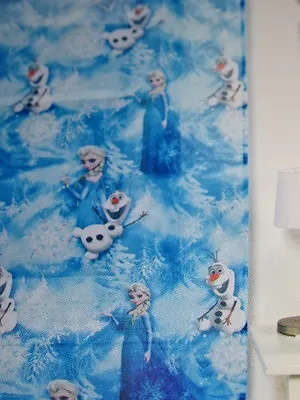 £27.98 • Buy Disney Frozen Tab Top Sheer CURTAIN - 140 X 213cm- One Panel- Blue - Olaf & Elsa
