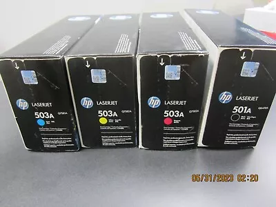 Lot 4 HP LaserJet Print Cartridge 1-Q6470A 1-Q7581A 1-Q7582A 1-Q7583A • $139